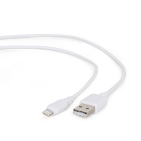 Kábel CABLEXPERT USB 2.0 Lightning (IP5 a vyšší) nabíjací a synchronizačný kábel, 2m, biely