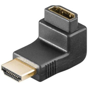 PremiumCord Adapter HDMI M/F, pravý úhel - opačný