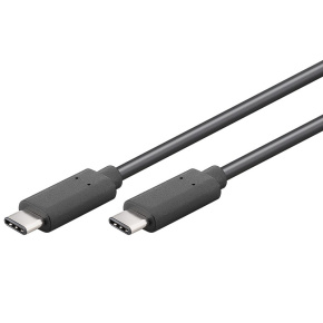 PremiumCord USB-C/male - USB-C/male, černý, 1m