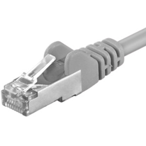 Premiumcord Patch kabel FTP, CAT6, AWG26,0,5m,šedá