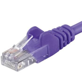 Patch kabel UTP RJ45-RJ45 level 5e 0.5m, fialová