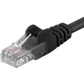 Patch kabel UTP RJ45-RJ45 level 5e 1,5m, černý