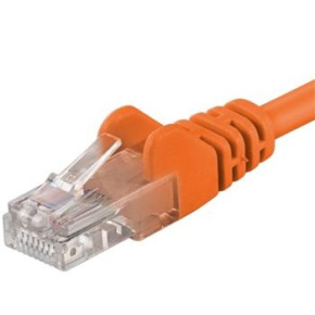 Patch kabel UTP RJ45-RJ45 level 5e 1m oranžová
