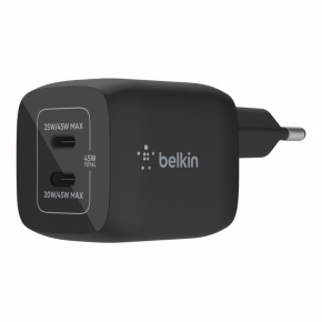 Belkin nabíječka 45W 2x USB-C, černá