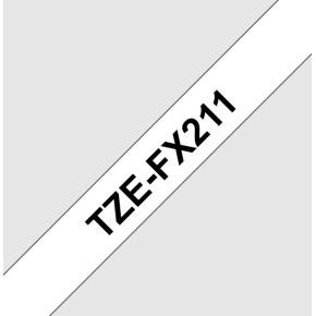 TZE-FX211, bílá / černá, 6mm