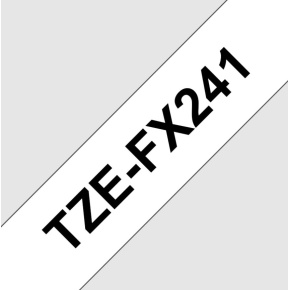 TZE-FX241, bílá / černá, 18 mm