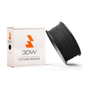 3DW - ABS filament 1,75 mm čierna, 0,5 kg, tlač 220-250 ° C