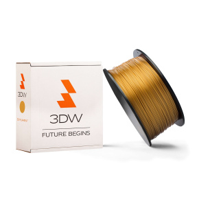 3DW - ABS filament 1,75 mm zlatá, 0,5 kg, tlač 220-250 ° C