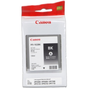 CANON INK PFI-102 BLACK iPF-500, 600, 700