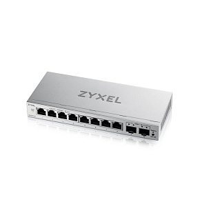 Zyxel GS1200-10 v3, 8 Port Gigabit, 2 x SFP webmanaged Desktop Switch