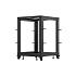 LANBERG OTVORENÝ RACK 15U 19" 600X600-1100 NASTAVITEĽNÝ ČIERNY