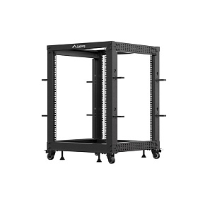 LANBERG OTVORENÝ RACK 15U 19" 600X600-1100 NASTAVITEĽNÝ ČIERNY LANBERG OTVORENÝ RACK 15U 19" 600X600-1100 NASTAVITEĽNÝ ČIERNY