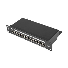 LANBERG PATCH PANEL 12PORT 1U 10" CAT.6 FTP TIENE ČIERNY LANBERG PATCH PANEL 12PORT 1U 10" CAT.6 FTP TIENE ČIERNY