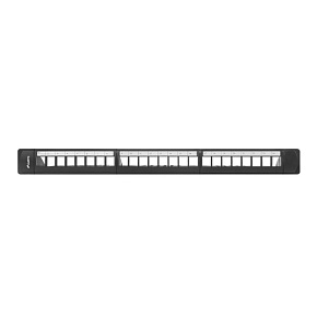 LANBERG 24PORTOVÝ PATCH PANEL 1U S ORGANIZÉROM PRO KEYSTONE MODULY ČIERNY LANBERG 24PORTOVÝ PATCH PANEL 1U S ORGANIZÉROM PRO KEYSTONE MODULY ČIERNY