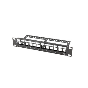 LANBERG PATCH PANEL 12 PORTOV 1U S ORGANIZÉROM PRO KEYSTONE MODULY ČIERNY LANBERG PATCH PANEL 12 PORTOV 1U S ORGANIZÉROM PRO KEYSTONE MODULY ČIERNY
