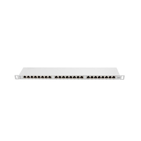 LANBERG PATCH PANEL 24 PORTOV 0,5U 19" CAT.6 FTP TIENENÝ ŠEDÝ LANBERG PATCH PANEL 24 PORTOV 0,5U 19" CAT.6 FTP TIENENÝ ŠEDÝ