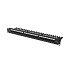 LANBERG PATCH PANEL 24 PORTOV 1U 19" CAT.5E UTP S POLICIOU ČIERNY