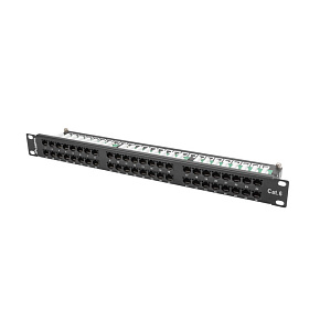 LANBERG PATCH PANEL 48 PORTOV 1U 19" CAT.6 UTP ČIERNY LANBERG PATCH PANEL 48 PORTOV 1U 19" CAT.6 UTP ČIERNY