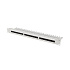 LANBERG PATCH PANEL 24 PORTOV 1U 19" CAT.6 UTP S POLICIOU ŠEDÝ