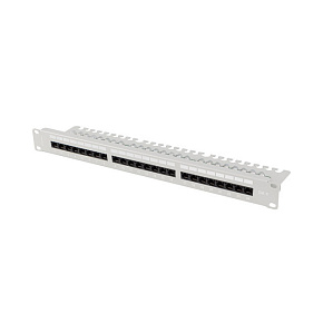 LANBERG PATCH PANEL 24 PORTOV 1U 19" CAT.6 UTP S POLICIOU ŠEDÝ LANBERG PATCH PANEL 24 PORTOV 1U 19" CAT.6 UTP S POLICIOU ŠEDÝ