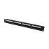 LANBERG PATCH PANEL 24 PORTOV 1U 19" CAT.6A UTP ČIERNY
