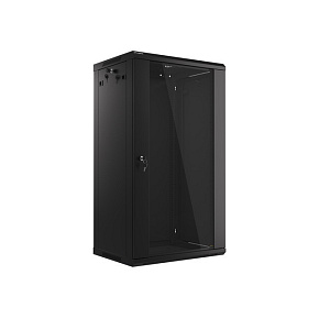 LANBERG 19" RACKOVÁ SKRIŇA PRO MONTÁŽ NA STENU 22U/600X450 (FLAT PACK) S PROSKLENÝMI DVERMI ČIERNA V2 LANBERG 19" RACKOVÁ SKRIŇA PRO MONTÁŽ NA STENU 22U/600X450 (FLAT PACK) S PROSKLENÝMI DVERMI ČIERNA V2