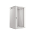 LANBERG 19" RACKOVÁ SKRIŇA PRO MONTÁŽ NA STENU 22U/600X600 (FLAT PACK) S PROSKLENÝMI DVERAMI ŠEDÁ V2