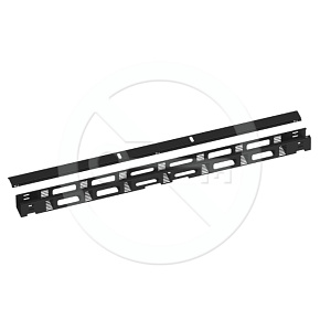 Vertikálny vyväzovací žľab 42U kovový s krytom, BK, VVZ-K-42-B Vertikálny vyväzovací žľab 42U kovový s krytom, BK, VVZ-K-42-B