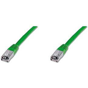 Patchkábel S/FTP, Cat6, 2xRJ45, 5m zelený