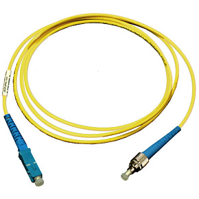 Optický patchcord 9/125 SC - FC, PC 2m, OS2 Optický patchcord 9/125 SC - FC, PC 2m, OS2