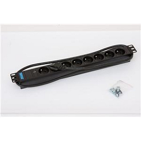 19" 8xCZ zás., kontrolka, 3x1.5mm 2m CZ-DE,RAL9005 19" 8xCZ zás., kontrolka, 3x1.5mm 2m CZ-DE,RAL9005