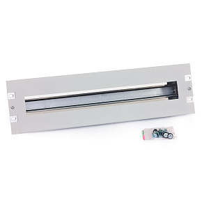 Ističová lišta 3U rozoberateľná DIN čierna