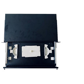 19"Optická vaňa so spojkami 24xSC simplex čierna, výsuvná na ložiskovom pojazde 19"Optická vaňa so spojkami 24xSC simplex čierna, výsuvná na ložiskovom pojazde