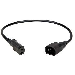 Predl.kábel IT METER, C13/C14 pre ochr.krytky 0,5m Predl.kábel IT METER, C13/C14 pre ochr.krytky 0,5m