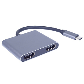 MST adaptér USB-C na 2x HDMI, USB3.0, PD, 4K, FHD MST adaptér USB-C na 2x HDMI, USB3.0, PD, 4K, FHD