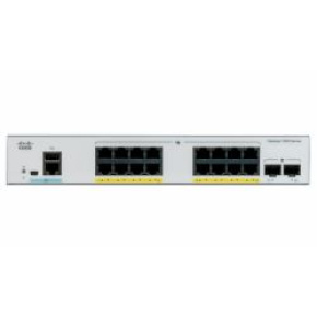 Catalyst C1000-16T-E-2G-L, 16x 10/100/1000 Ethernet ports, 2x 1G SFP uplinks with external PS
