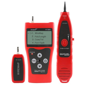 W-star Tester káblov RJ45 WSNF308S UTP RJ11, BNC, USB detektor káblov, diagnostika, LCD
