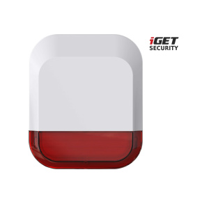 iGET SECURITY EP11 - venkovní siréna napájená baterií nebo adaptérem, pro alarm M5
