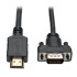 Video kábel HDMI/VGA, Low-Profile HD15 (Samec/Samec), 0.9m