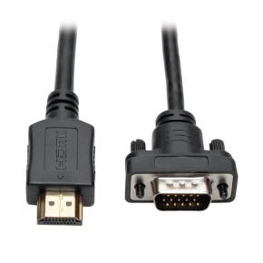 Video kábel HDMI/VGA, Low-Profile HD15 (Samec/Samec), 1.8m