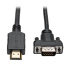 Video kábel HDMI/VGA, Low-Profile HD15 (Samec/Samec), 1.8m