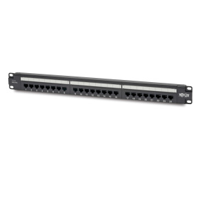 Patch panel pre montáž do racku 1U, 24x Cat6 PoE+ Compliant, 110/Krone, 568A/B, RJ45 Ethernet