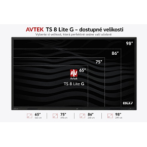AVTEK TS 8 Lite G 65, interaktívny dotykový displej 65", 4K, 8GB/128GB, EDLA, Android 14 AVTEK TS 8 Lite G 65, interaktívny dotykový displej 65", 4K, 8GB/128GB, EDLA, Android 14