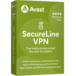 Avast SecureLine VPN Multi-device up to 10 device 1Y