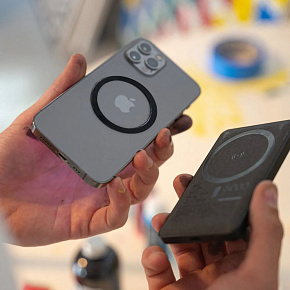 Mophie Snap adaptér (2x magnetický kruh) - čierny