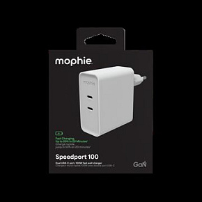 Power Adaptér GaN USB-C Dual 100W White