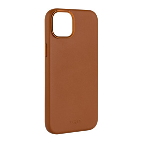 FIXED MagLeather kožený kryt iPhone 14, hnedý