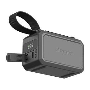 Sandberg Survivor Powerbank 40000 mAh PD100W, outdoorová powerbanka, čierna