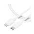 Tactical Smooth Thread Cable USB-C/Lightning 1m White