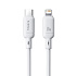 Baseus Rýchlonabíjací kábel Silky USB-C/Lightning 1m 20W biely